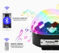 Magická disko koule s MP3 přehrávačem a Bluetooth připojením