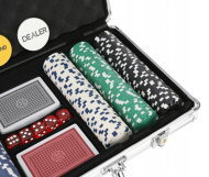 Poker set v kufříku - 300 žetonů