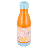 Dětská plastová láhev na pití Prasátko Pepa 560 ml - oranžová