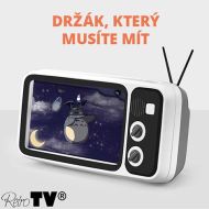 Držák mobilního telefonu s vestavěným reproduktorem - RetroTV