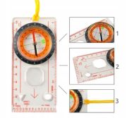 Kompas mapový s lupou