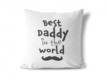 Polštářek bílý Best Daddy in the World