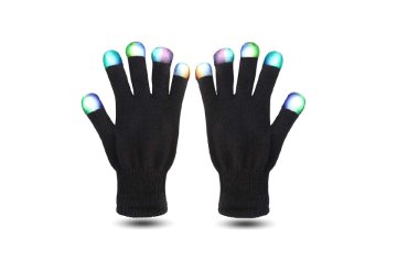 Rukavice s LED špičkami - PARTY GLOVES